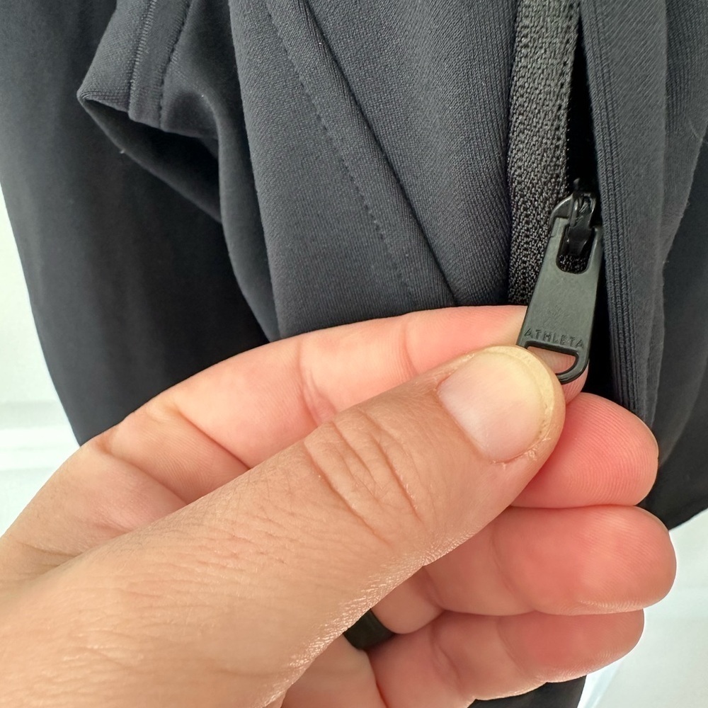 ATHLETA Venice Black Bomber Jacket Size XL - Picture 6 of 13